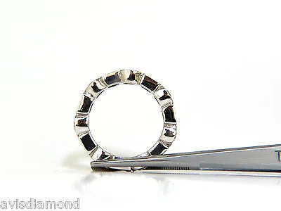 2.80CT ROUNDS & PRINCESS DIAMONDS ETERNITY BAND PLATINUM FLUSH DURABLE