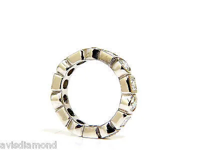 2.80CT ROUNDS & PRINCESS DIAMONDS ETERNITY BAND PLATINUM FLUSH DURABLE