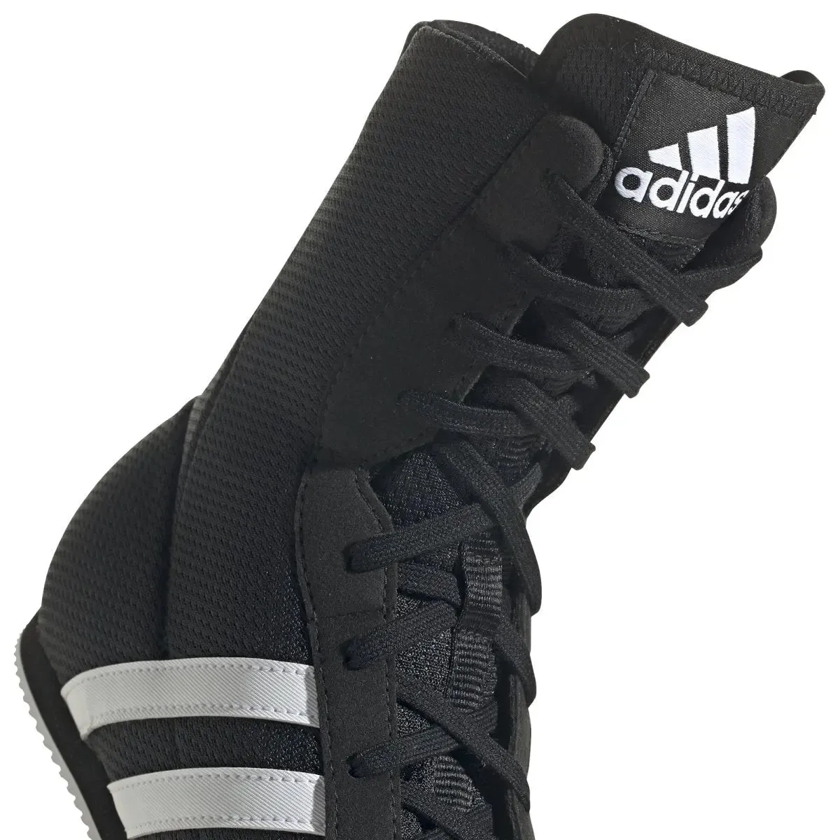 Adidas Box Hog Boxing Boots - Black White