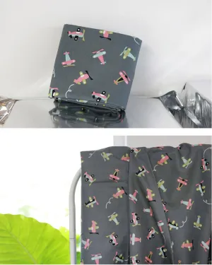 Airplane Cotton Fabric - Brown, Gray or Navy - By the Yard 100842 97660-1
