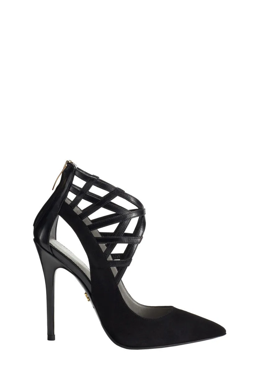 ALANA BLACK SUEDE PUMPS