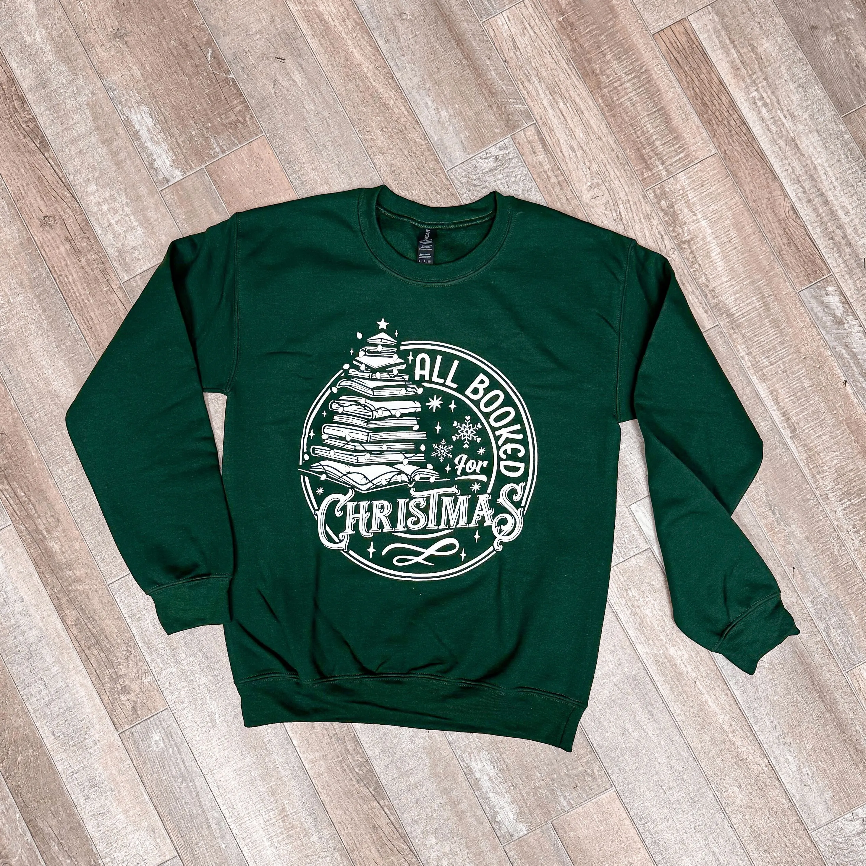 'All Book For Christmas' Fleece Sweatshirt