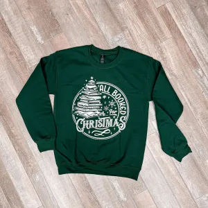 'All Book For Christmas' Fleece Sweatshirt