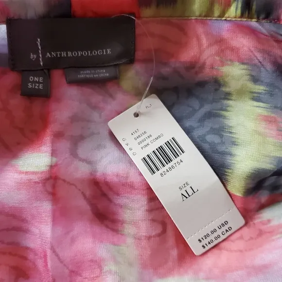 Anthropologie Sheer Printed Kimono NWT