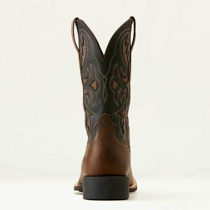 Ariat® Men's "Sport Fresco" VentTEK Western Boots - Herd Brown