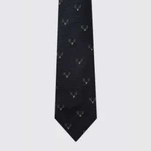Avalon Silk Woven Tie - Navy