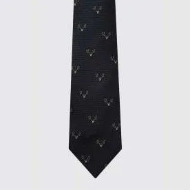 Avalon Silk Woven Tie - Navy