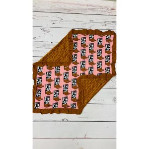 Baby Ruffle Boots Printed Blanket