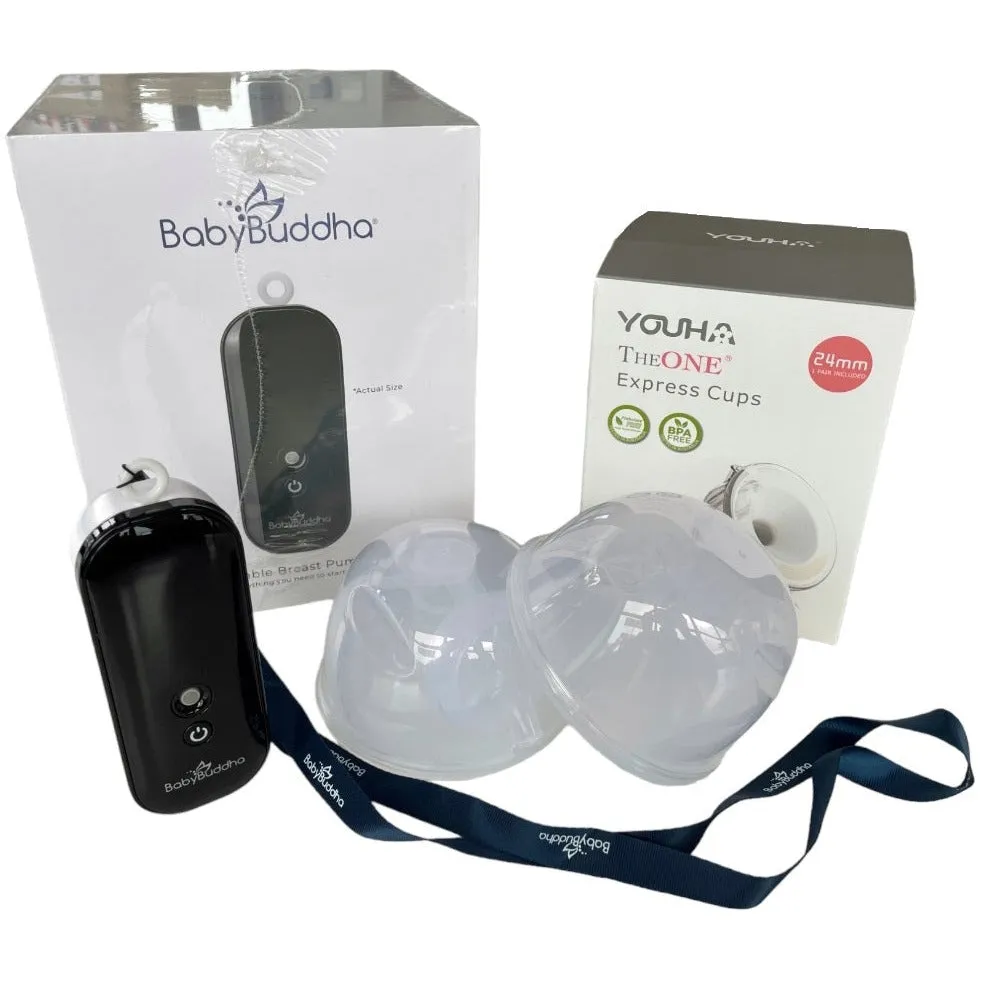 BabyBuddha 2.0 Breast Pump and YouHa Collection Cups Bundle 10-28mm