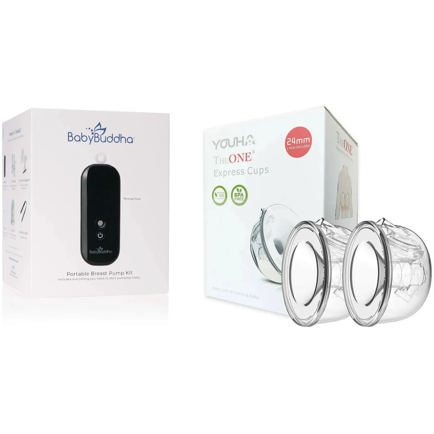 BabyBuddha 2.0 Breast Pump and YouHa Collection Cups Bundle 10-28mm