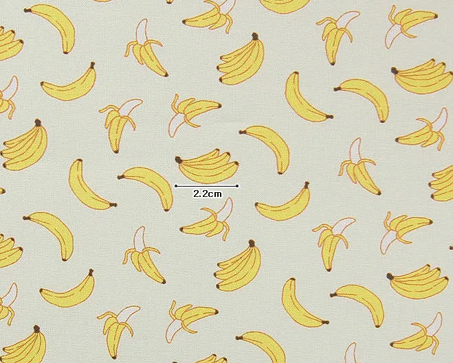 Bananas Cotton Fabric - Digital Printing - By the Yard 85777
