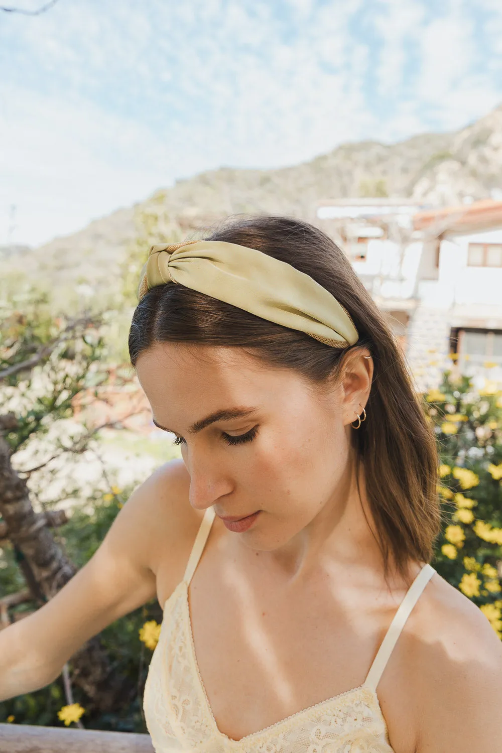 Basic Woven Top Knot Headband