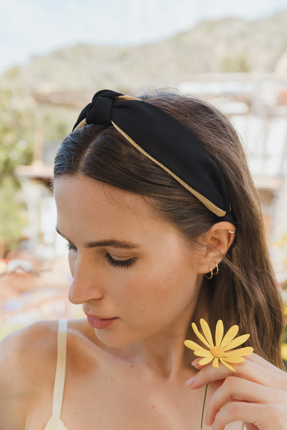 Basic Woven Top Knot Headband