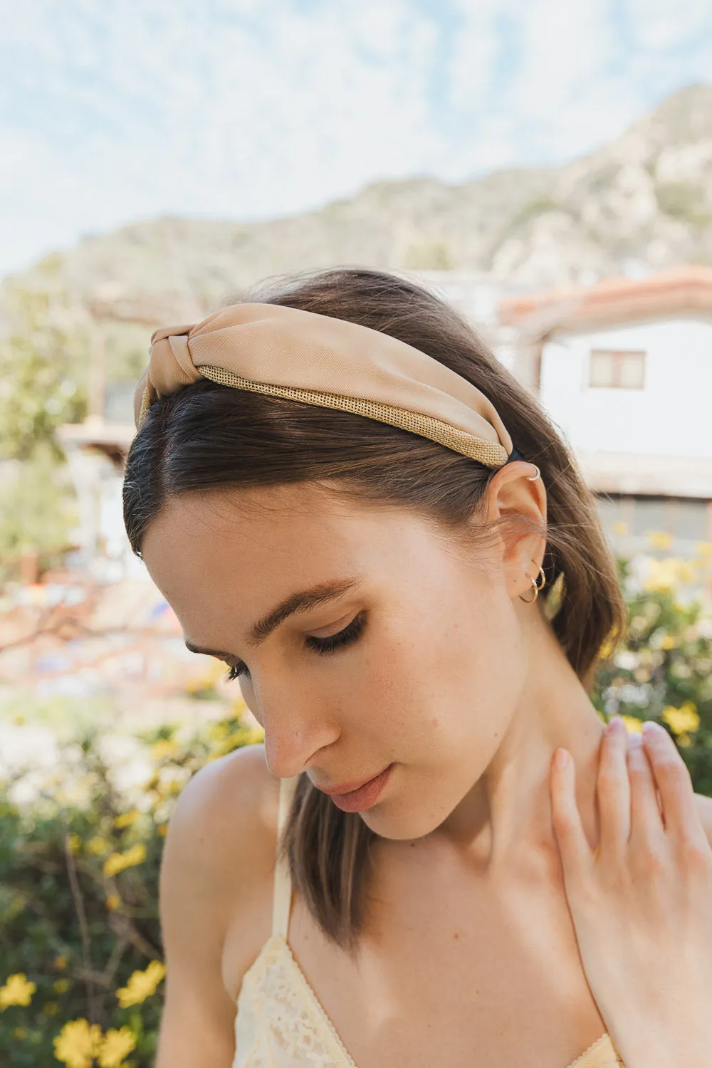 Basic Woven Top Knot Headband