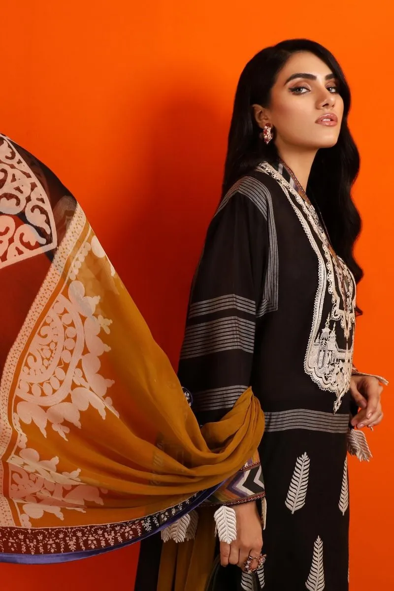 Beautiful designer woven outfit for casual wear in black color # P2382