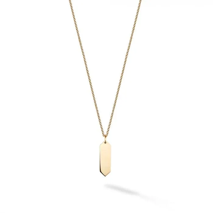 Birks 18K Yellow Gold Bee Chic Hexagon Necklace