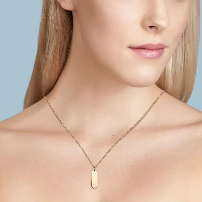 Birks 18K Yellow Gold Bee Chic Hexagon Necklace
