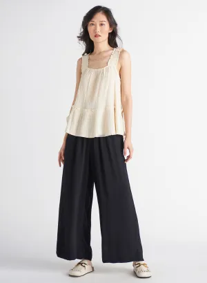 Black Tape Wide Leg Pant