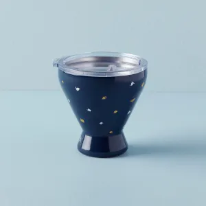 Blue Bay Dot Stainless Steel Cocktail Tumbler