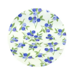 Blueberry Cotton Fabric, Fruits Cotton Fabric - Digital Printing - Fabric By the Yard /82125
