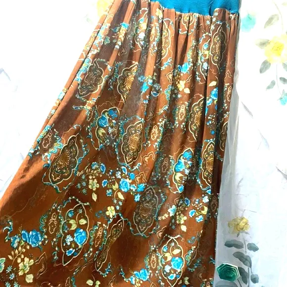 BOHO/SHABBY-CHIC MAXI FLORAL SKT SZ M