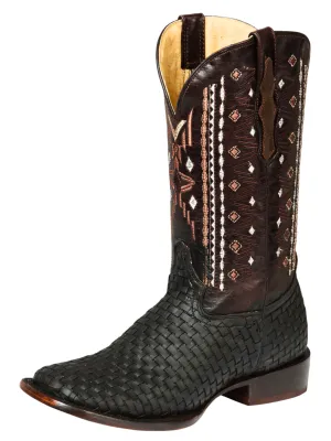 Botas Vaqueras Rodeo Clasicas de Petalillo para Hombre 'El General' - ID: 44861
