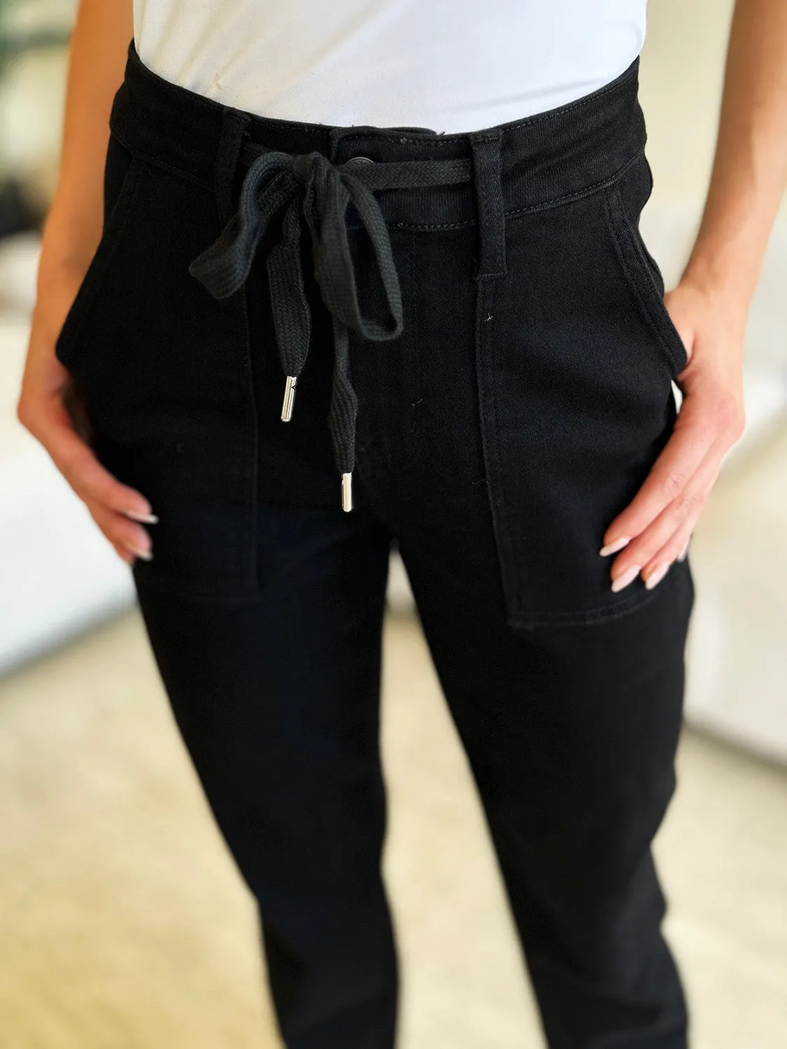 Brenna Judy Blue Full Size High Waist Double Roll Cuff Jeans