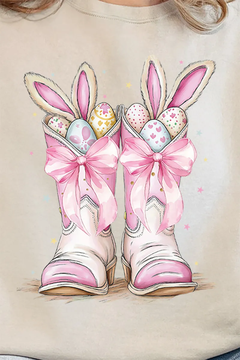 Bunny Bow Boots Unisex NuBlend Crew Sweatshirt