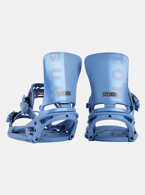 Burton Cartel EST Snowboard Bindings Mens Slate Blue / Logo