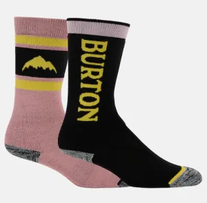Burton Weekend Midweight Two Pack Socks Kids Powder Blush