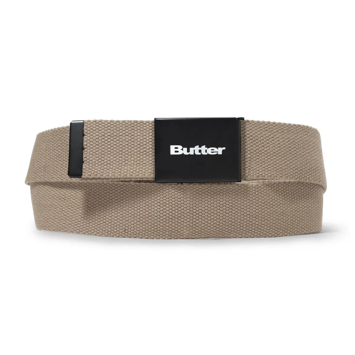 Butter Goods - Logo Woven Belt Tan