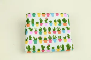 Cactus Cotton Fabric - Digital Printing - Fabric By the Yard 88442