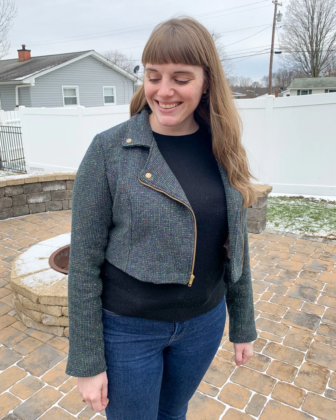 Canton Moto Jacket 0-16 printed pattern