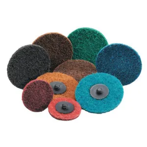 Carborundum Carbo Surface Prep Non-Woven Quick-Change Disc, Type III, 2", Fine, 05539554467