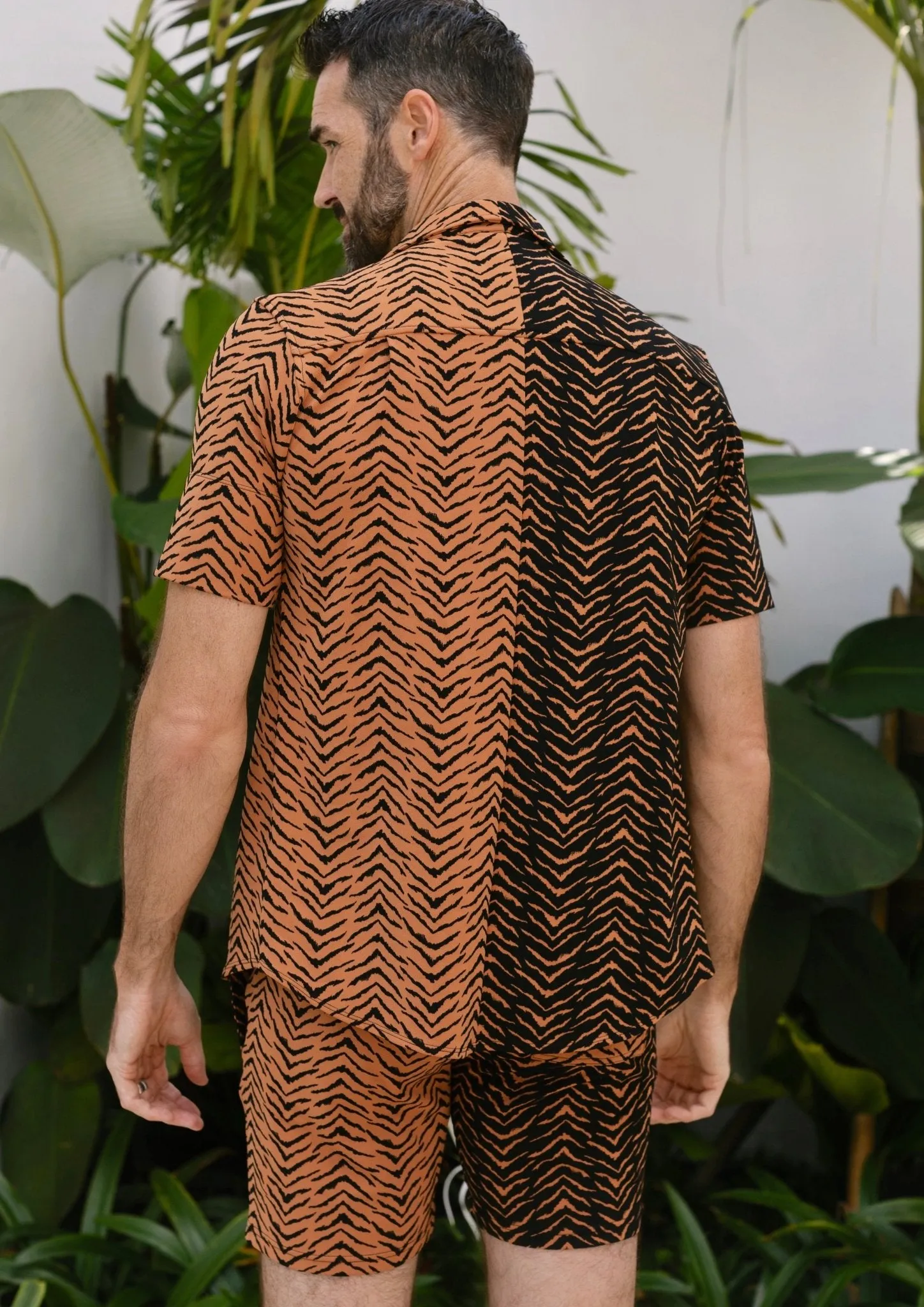 Carlsbad Button Down Shirt - Tiger Switch Print