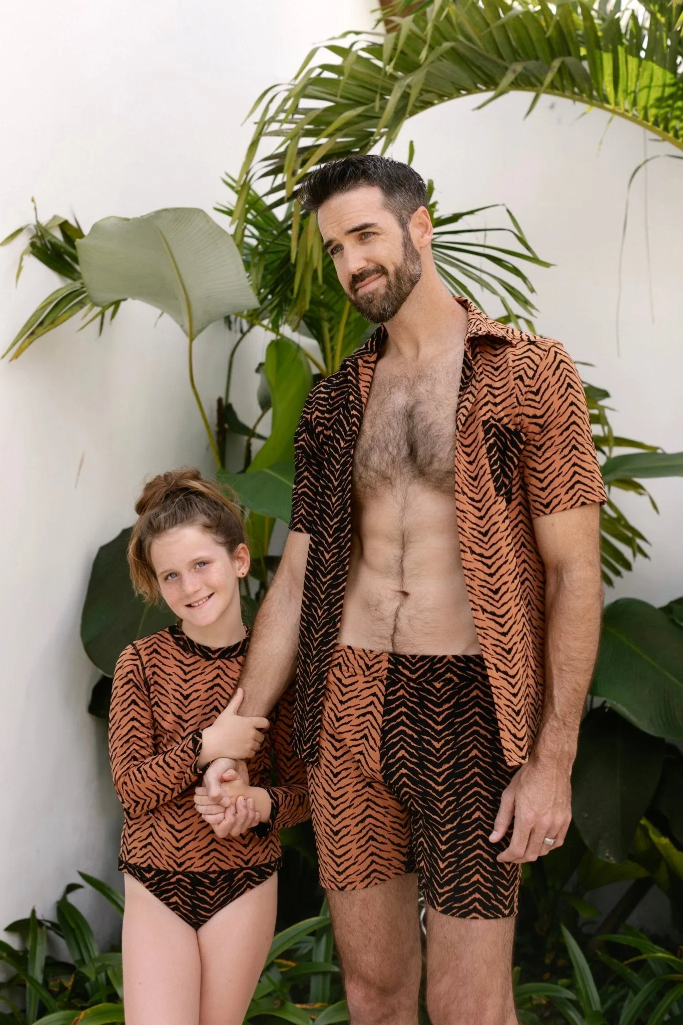 Carlsbad Button Down Shirt - Tiger Switch Print