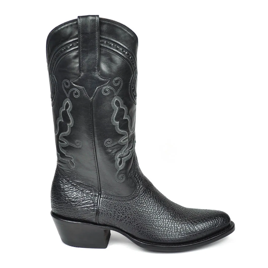 Carson Shark Classic Western Boot - Black