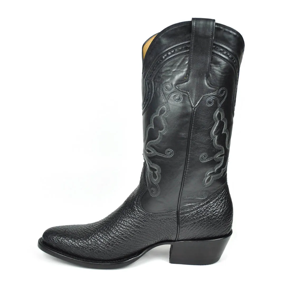 Carson Shark Classic Western Boot - Black