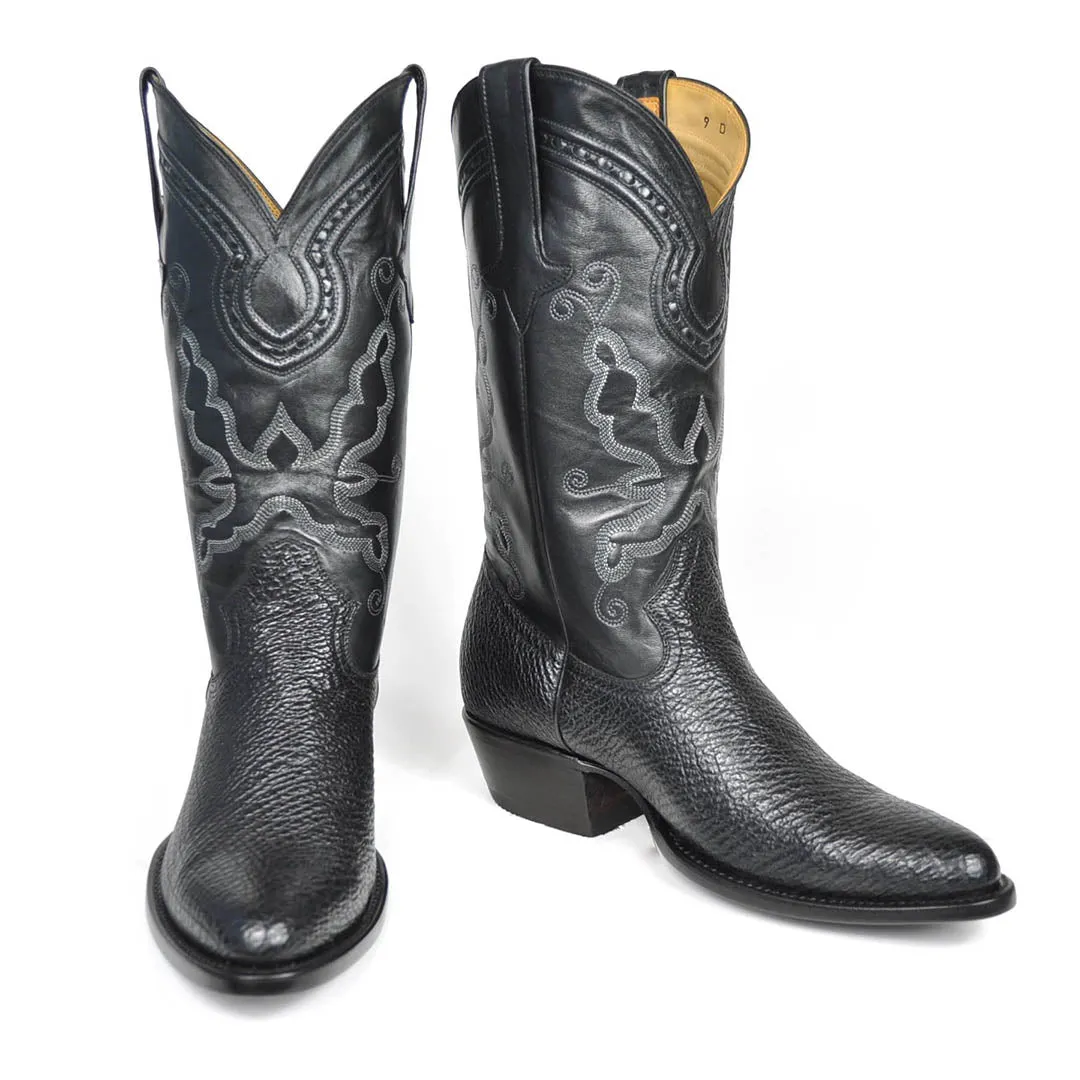 Carson Shark Classic Western Boot - Black