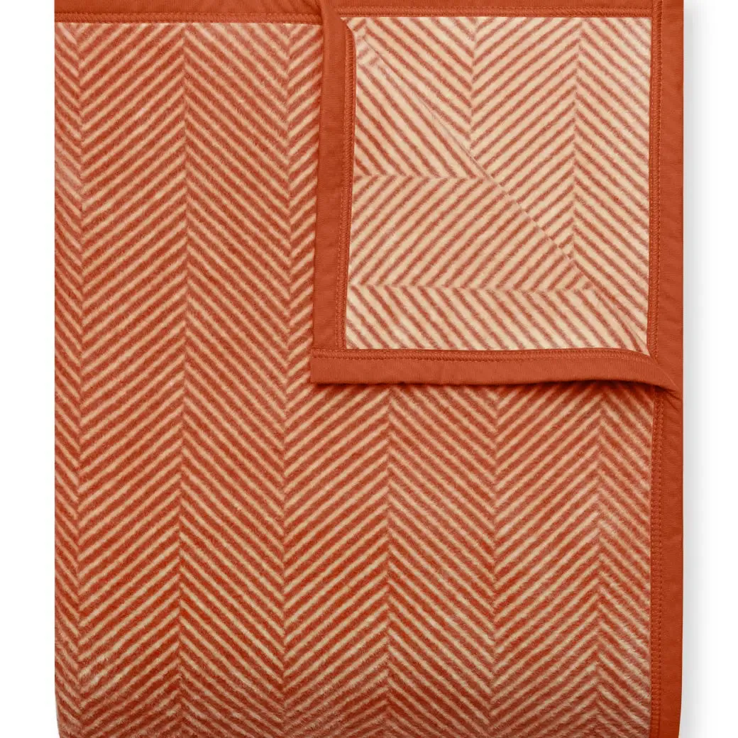 Chappy Wrap | Harborview Herringbone Blanket {Desert Red}