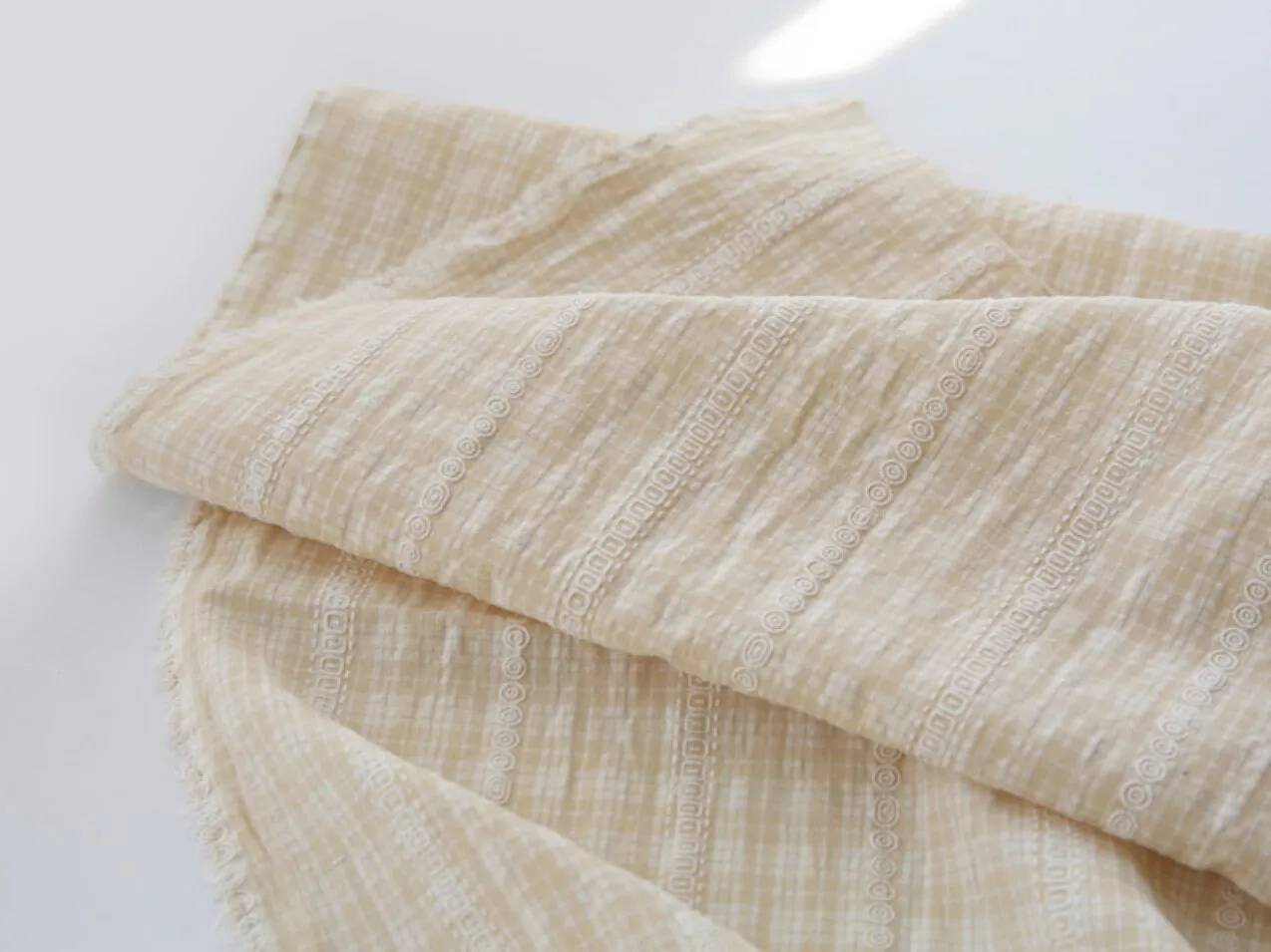 Checkered Prewashed Cotton Blend Fabric - in 8 Colors - By the Yard / 54414