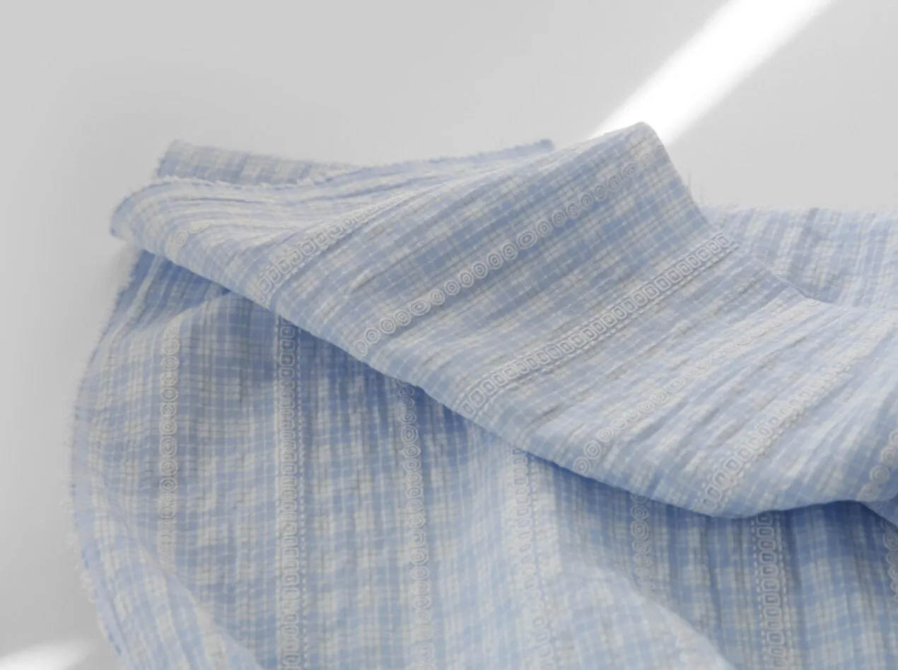Checkered Prewashed Cotton Blend Fabric - in 8 Colors - By the Yard / 54414