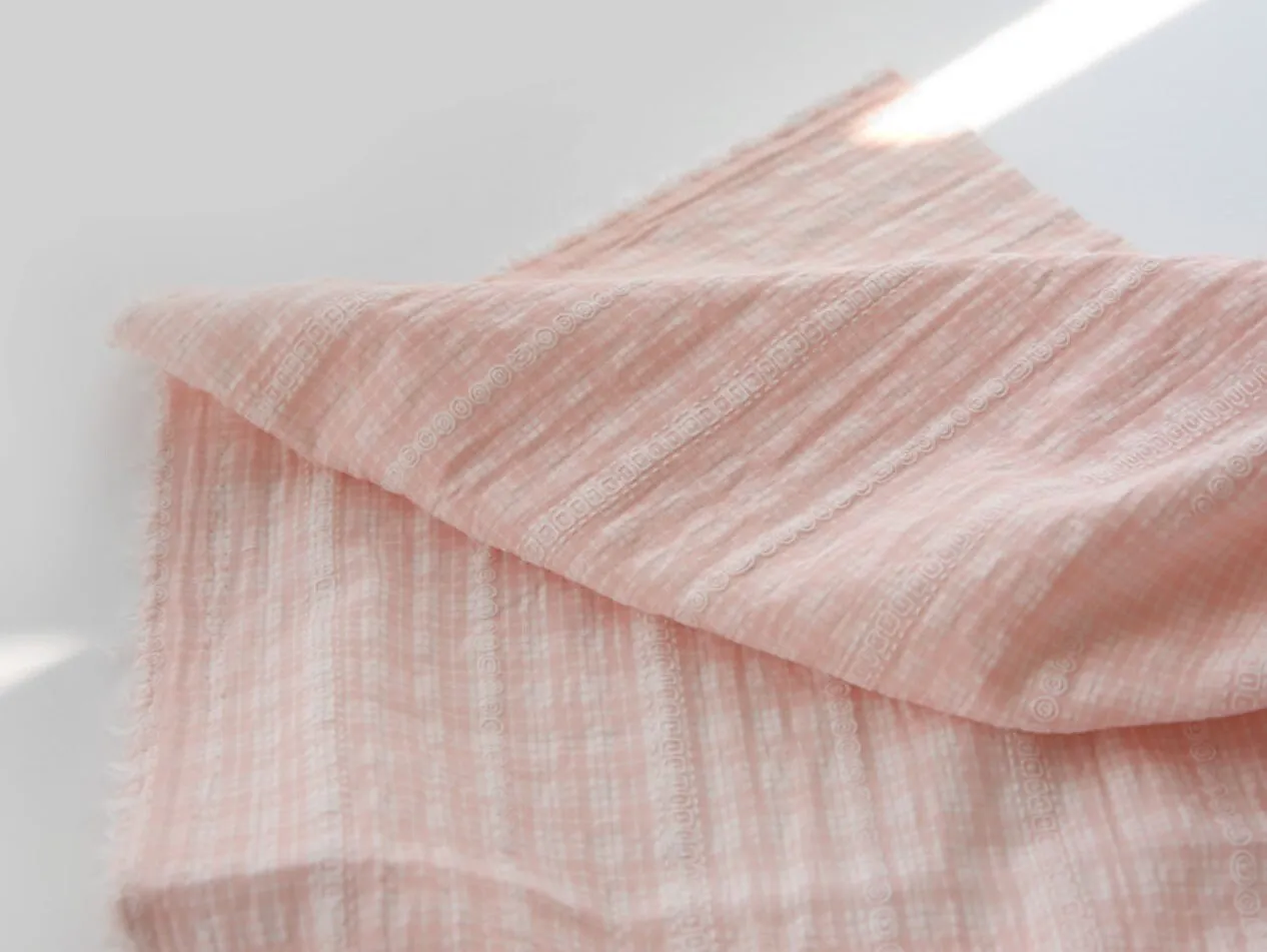 Checkered Prewashed Cotton Blend Fabric - in 8 Colors - By the Yard / 54414