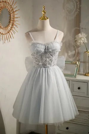 Chic Sleeveless Sequins Lace Up Short Homecoming Dresses