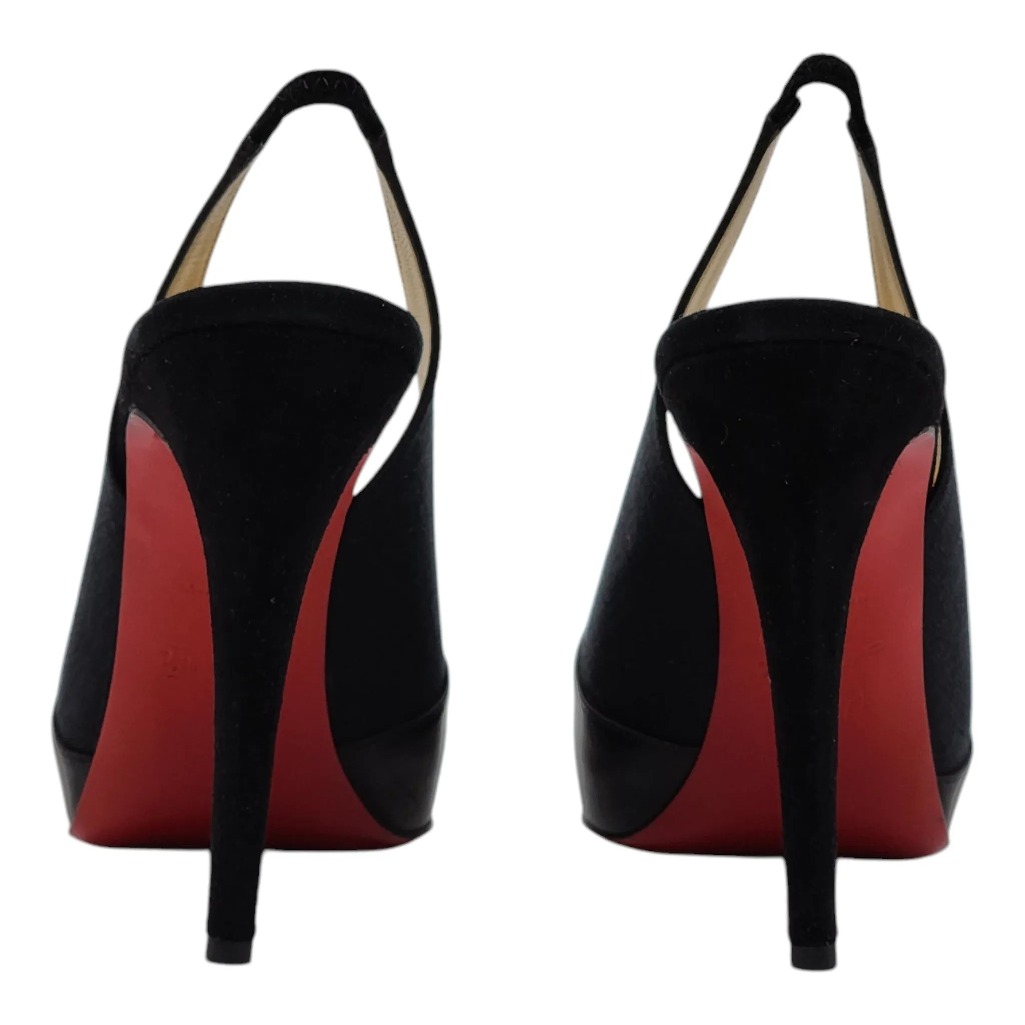 Christian Louboutin Sandy Pumps 120 - Fabric and Leather - Black 38.5