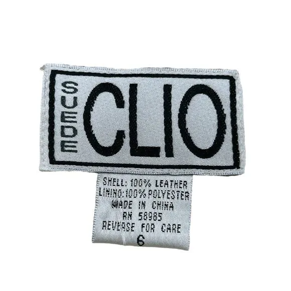 Clio Skirt Women’s Size 6 Genuine Suede Leather Patchwork Mini Back Zipper Beige
