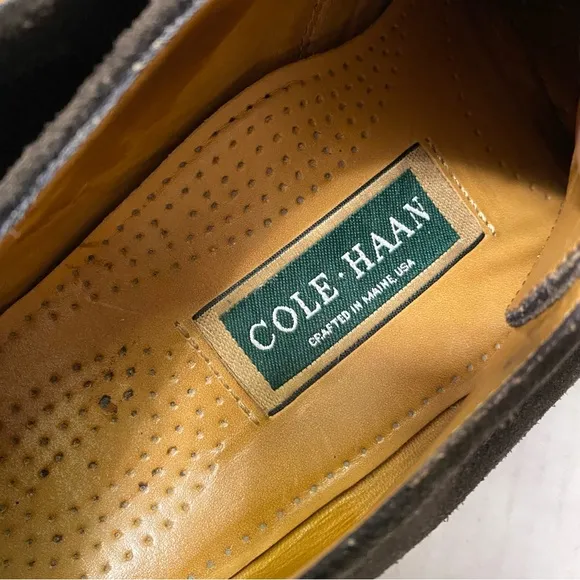 Cole Haan Vintage Men’s 9D Brown Suede Lace Up Oxford Dress Shoes Vibram Sole