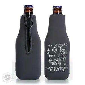 Collapsible Foam Zippered Bottle Cooler #192Z - Custom Pet Illustration