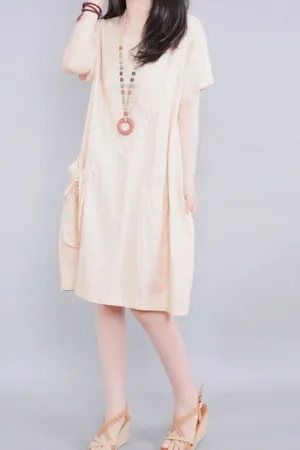 Cotton & Linen Cozy Midi Dress