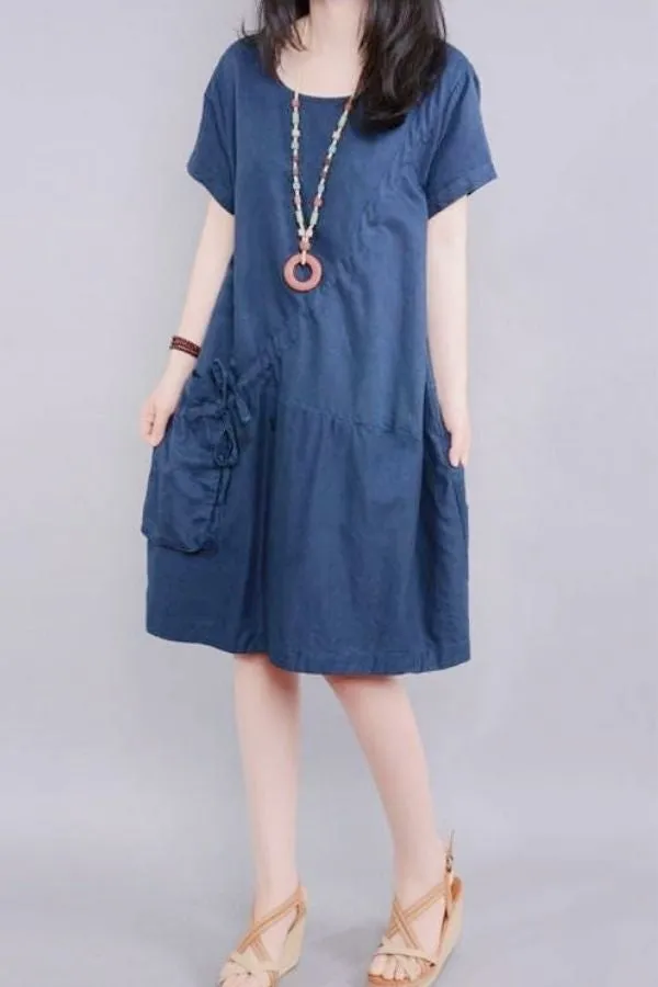 Cotton & Linen Cozy Midi Dress